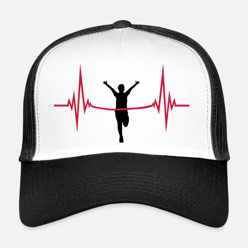 puls herzschlag frequenz zieleinlauf rotes band zi Trucker Cap