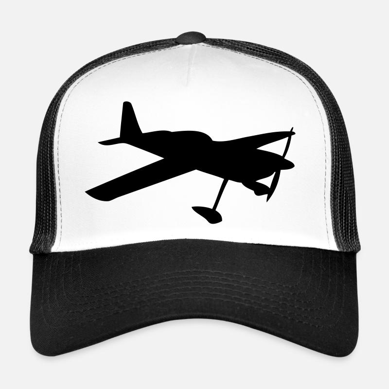 aircraft light aviation private plane - Trucker Cap - white/black