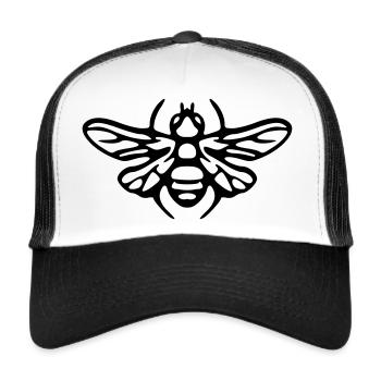 Abeille Abeilles Abeilles Abeilles - Casquette trucker  - blanc/noir - Devant