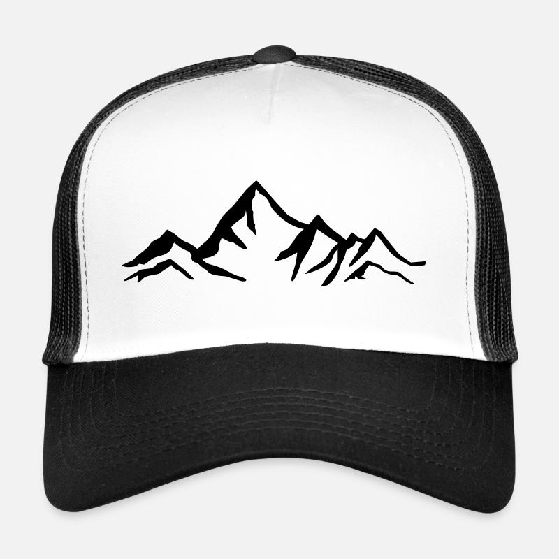 Mountain, mountains, glacier Trucker Cap