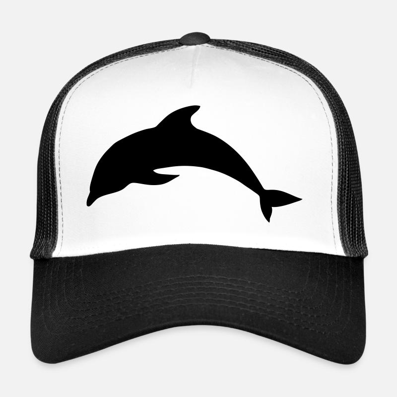 Delfin - Trucker Cap - Weiß/Schwarz