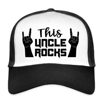Cool best uncle gift idea funny niece - Trucker Cap - white/black - Front