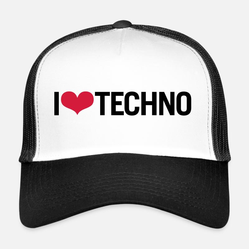 I LOVE TECHNO Trucker Cap