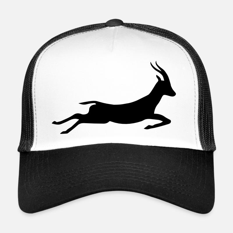 Gazelle Silhouette - Trucker Cap - Weiß/Schwarz