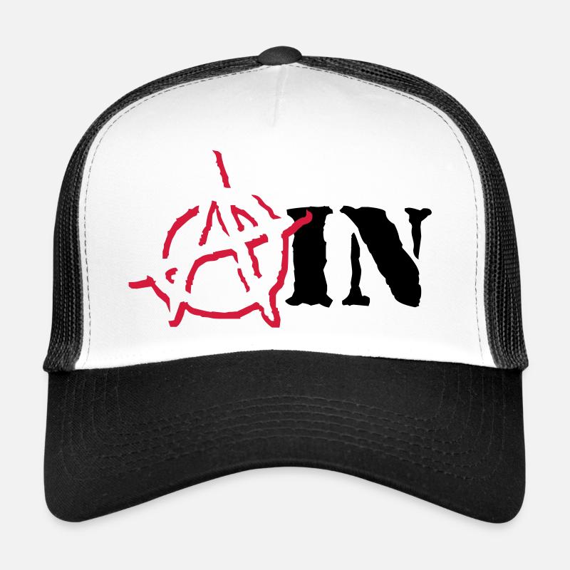 Anarchy Ain - Trucker Cap - white/black