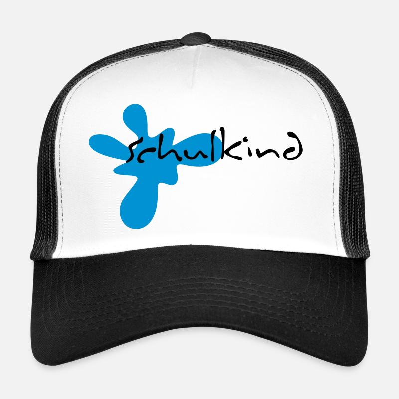 schulkind - Trucker Cap - white/black
