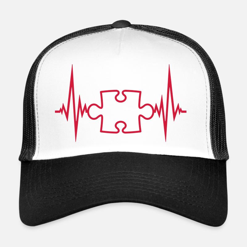 puls herzschlag puzzle frequenz teil puzzlespiel p Trucker Cap