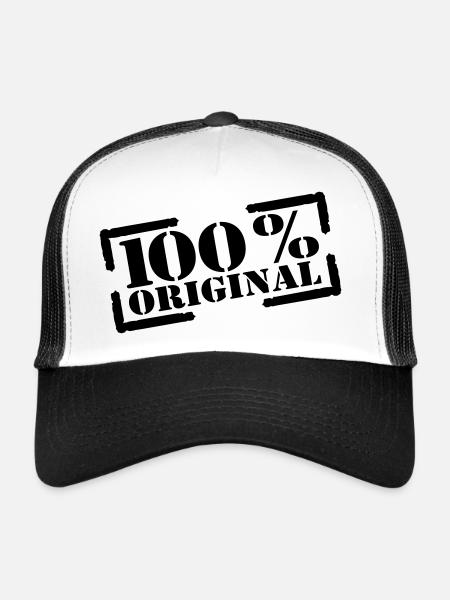 100% original stamp - Trucker Cap - white/black - Front