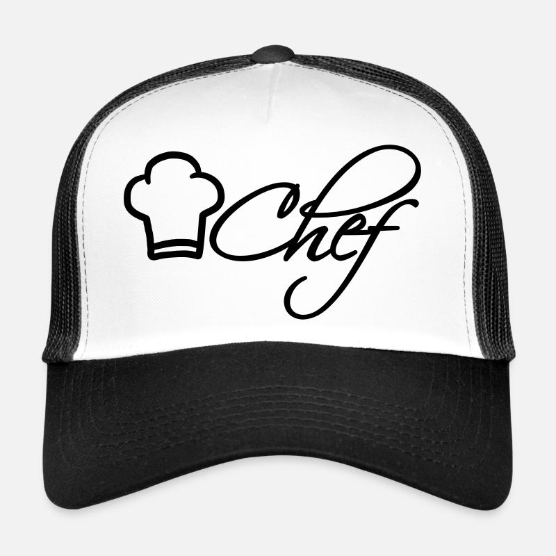 Chef Chef Cap Logo Chef étoilé Casquette trucker 