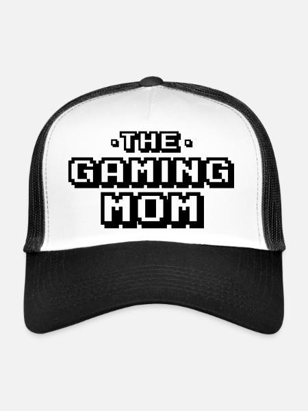 Gaming Mom Gift Gamer - Trucker Cap - white/black - Front