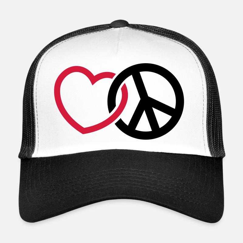 love peace Trucker Cap
