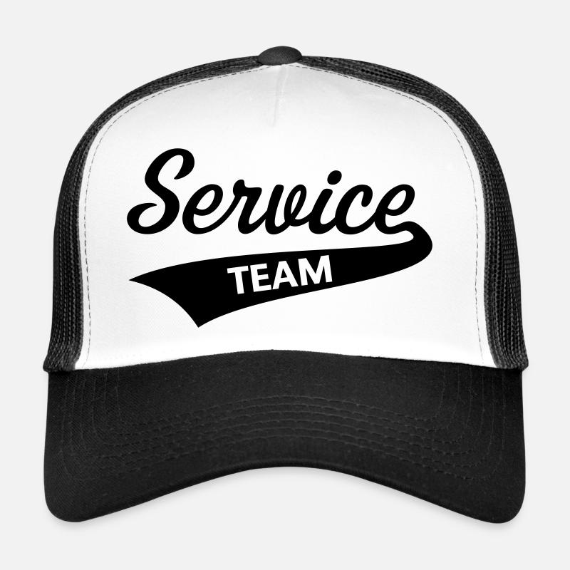 Service Team (Berufskleidung / Black) Trucker Cap