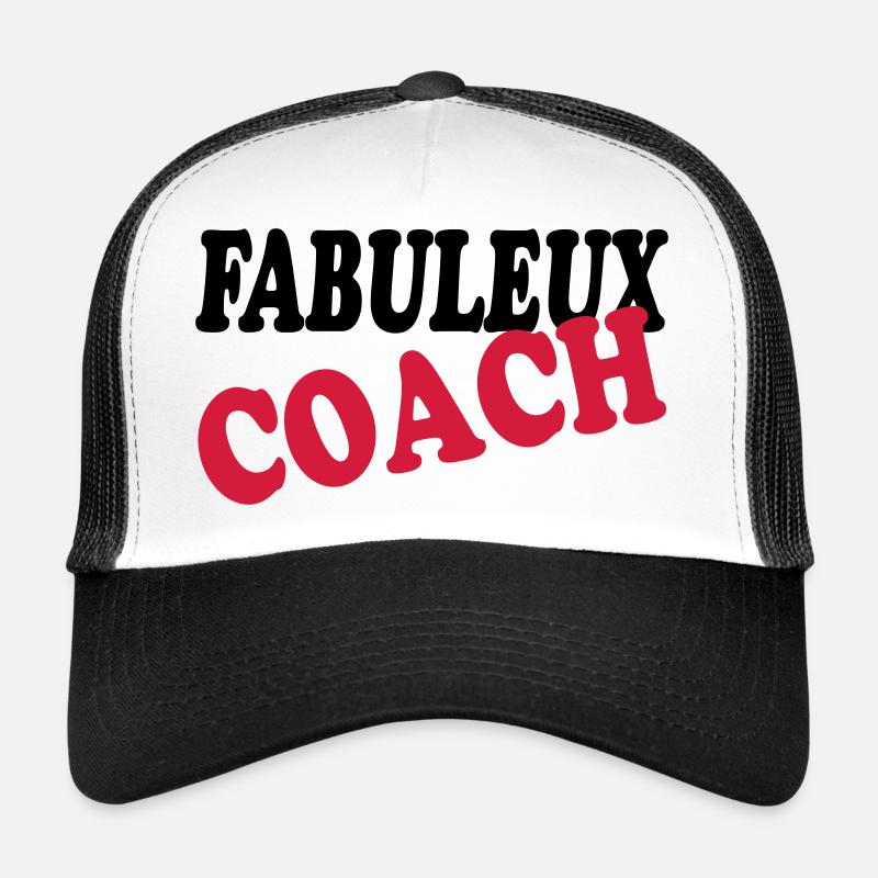 FABULOUS COACH - Trucker Cap - white/black