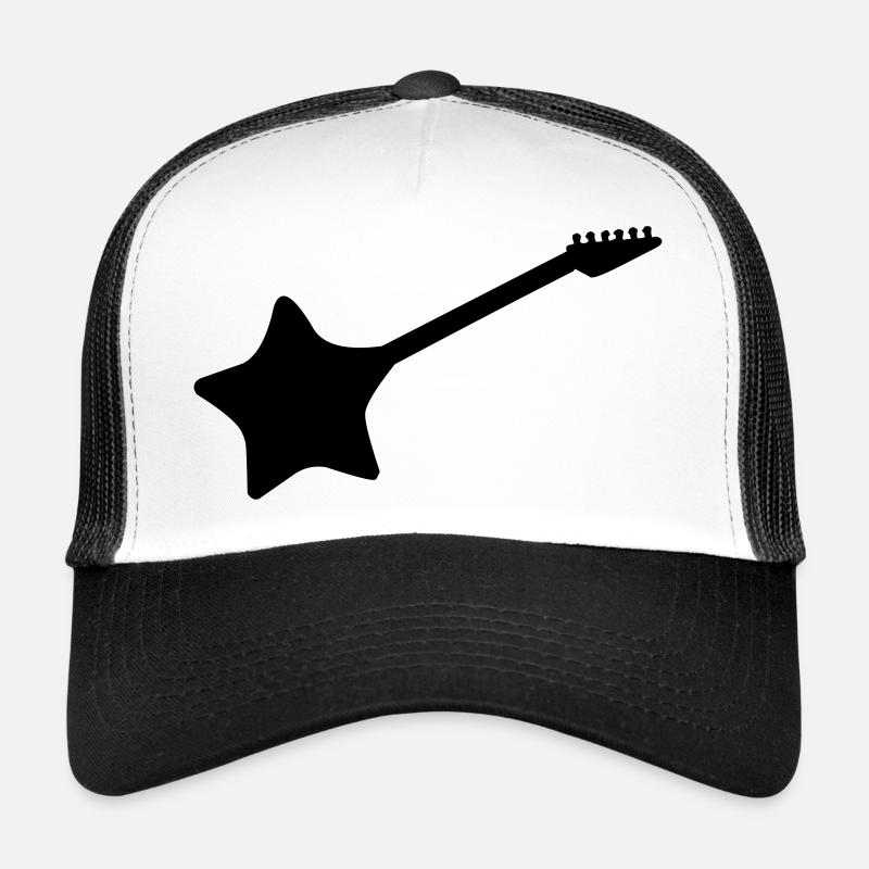 stern gitarre - Trucker Cap - Weiß/Schwarz
