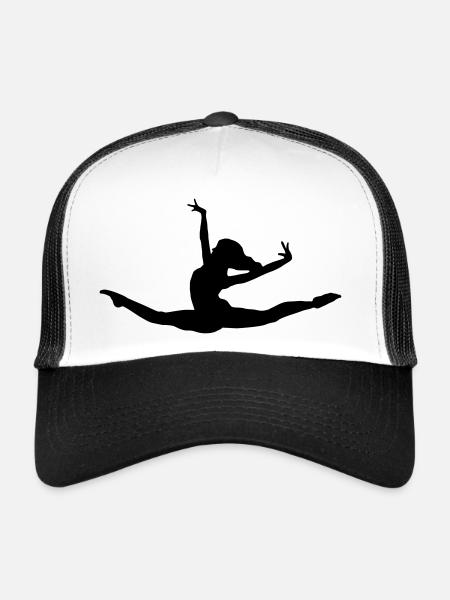 Gymnastics, gymnastics ( super cheap!) - Casquette trucker  - blanc/noir - Devant