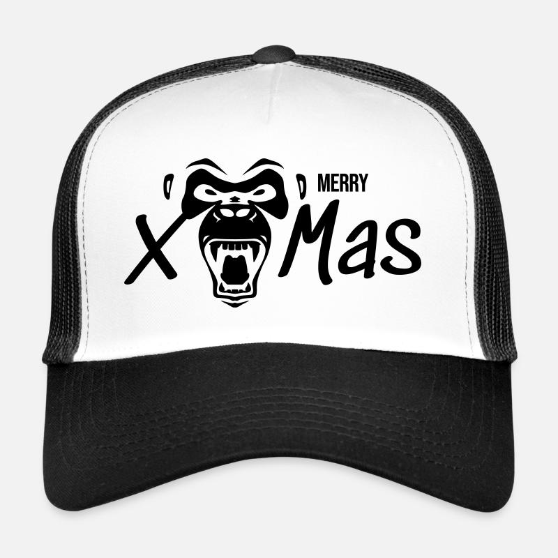 Joyeux Noël Gorille Singe Cadeau Casquette trucker 