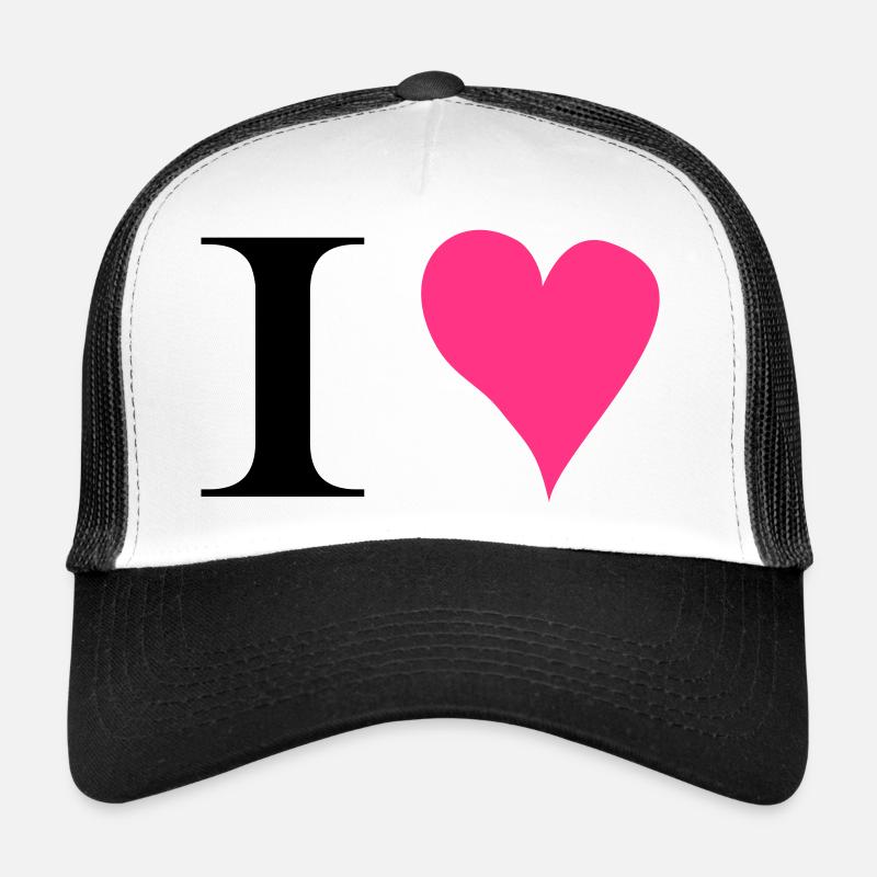 I love 2 - Trucker Cap - white/black