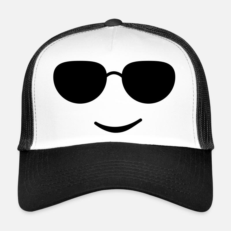 sunglasses smile black Casquette trucker 