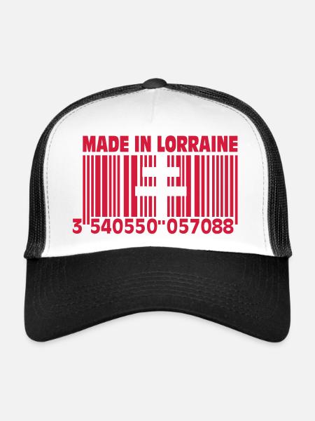 Made in Lorraine II - Trucker Cap - white/black - Front