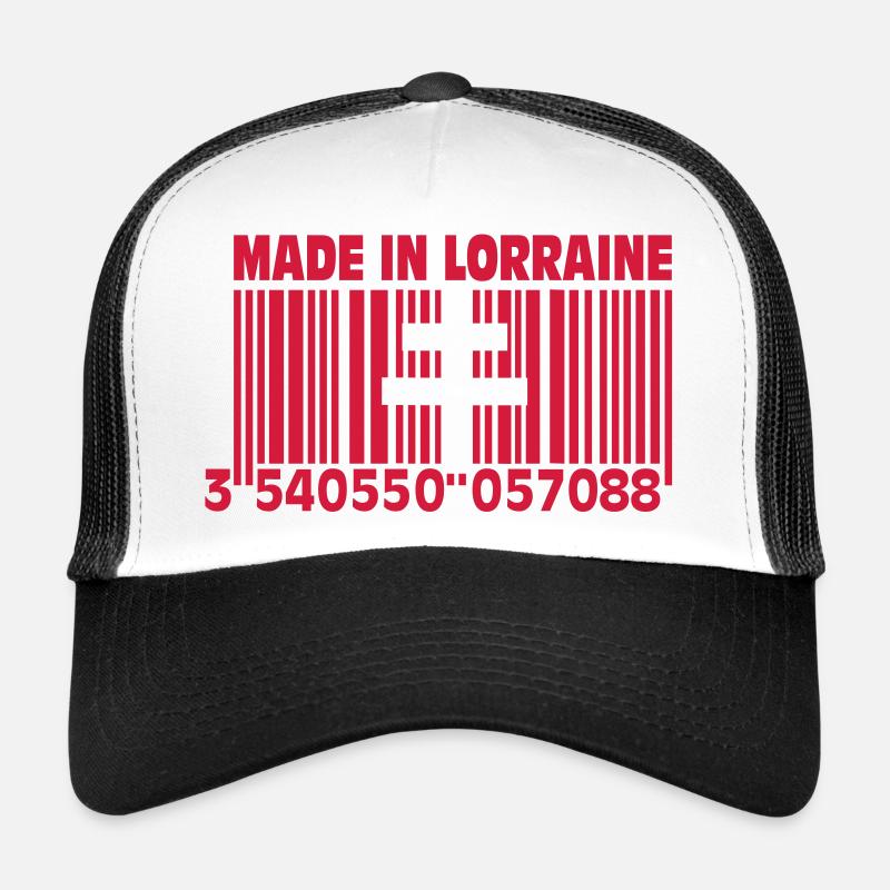 Made in Lothringen II - Trucker Cap - Weiß/Schwarz