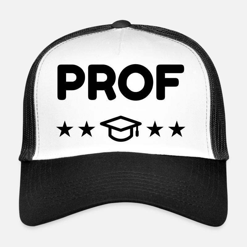 Lehrer / Professor / Schule / Lehrerin / Kind - Trucker Cap - Weiß/Schwarz