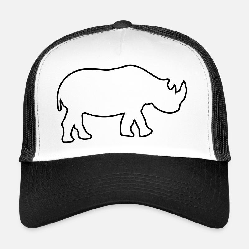 nashorn - Trucker Cap - Weiß/Schwarz