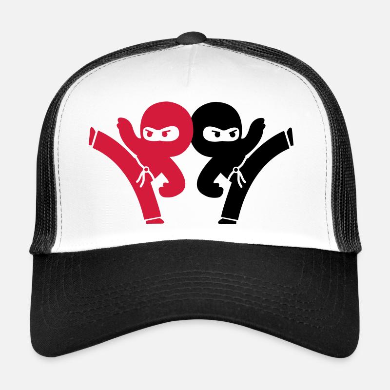 ninja_1 - Casquette trucker  - blanc/noir