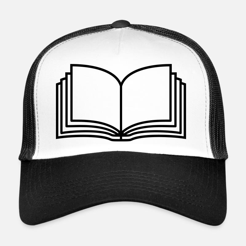 Pages de livres ouverts de romans Casquette trucker 