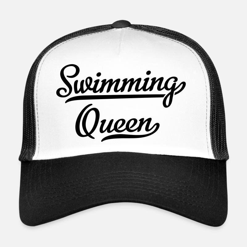 Schwimmen - Trucker Cap - Weiß/Schwarz