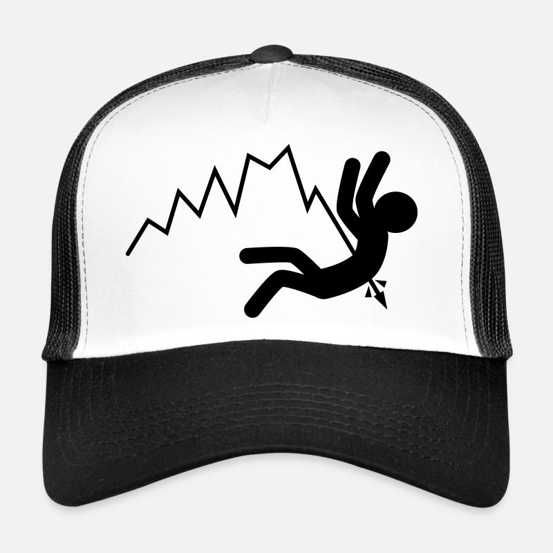 Fallende Kurse (schwarz) Trucker Cap