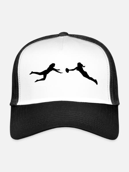 Ultimate Frisbee - Women - Casquette trucker  - blanc/noir - Devant