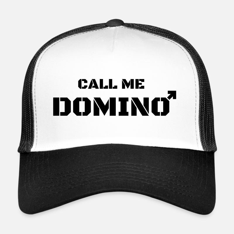 Appelez-moi Dominoes, pas dominatrice Casquette trucker 
