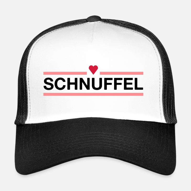 ★ Designfarben änderbar ★ Schnuffel (Herz, Linien) Trucker Cap