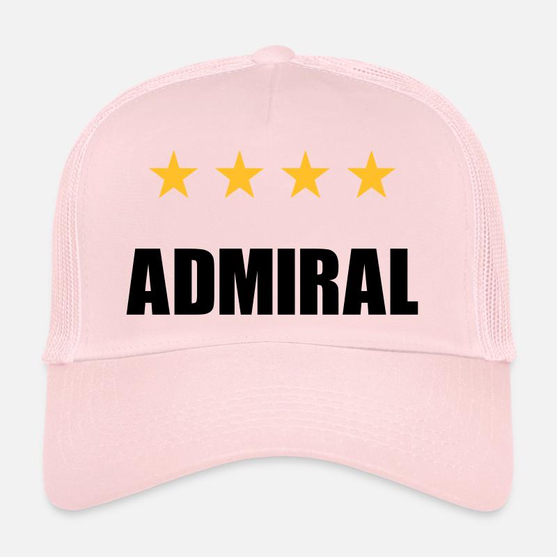 ★ Design colors can be changed ★ Admiral (four stars) Trucker Cap