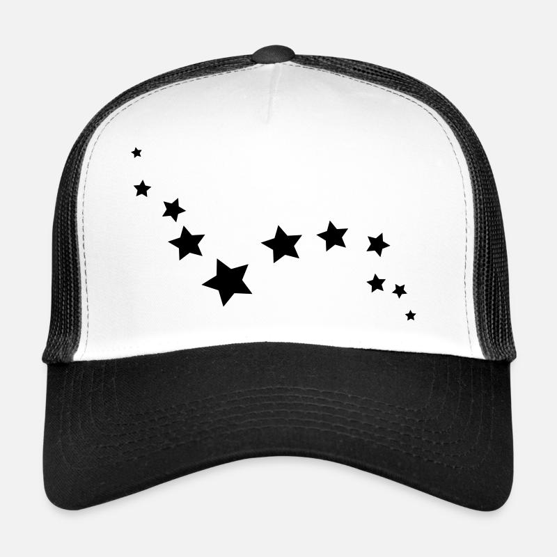 stars - Casquette trucker  - blanc/noir