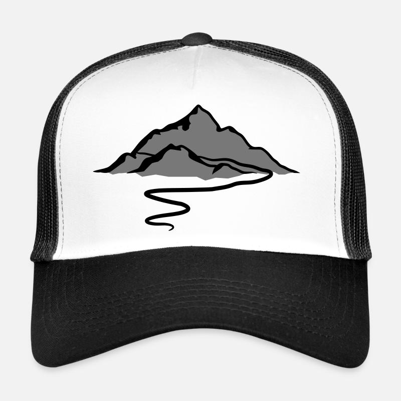 Beautiful mountains Alpine hiking trail Trucker Cap