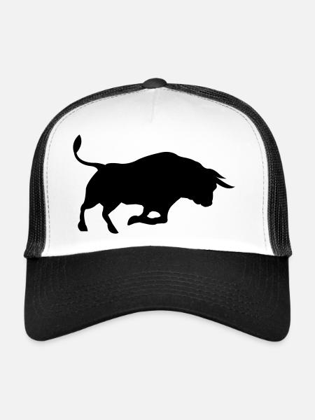 Bull - Trucker Cap - white/black - Front
