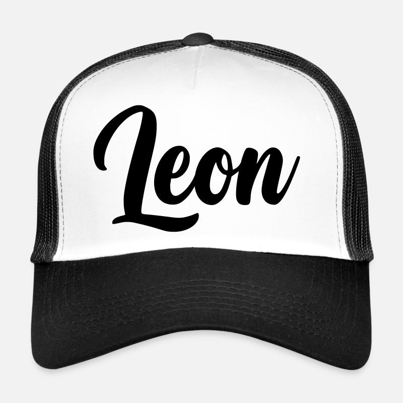 Leon - Trucker Cap - Weiß/Schwarz