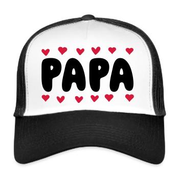 PAPA - Trucker Cap - Weiß/Schwarz - Vorne