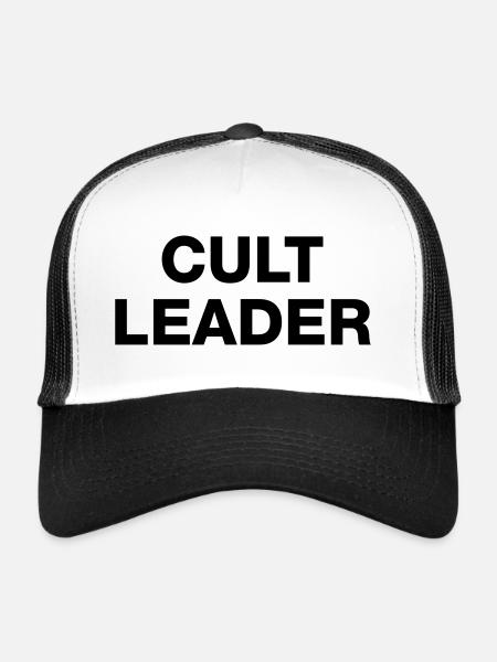 CULT LEADER - Trucker Cap - white/black - Front
