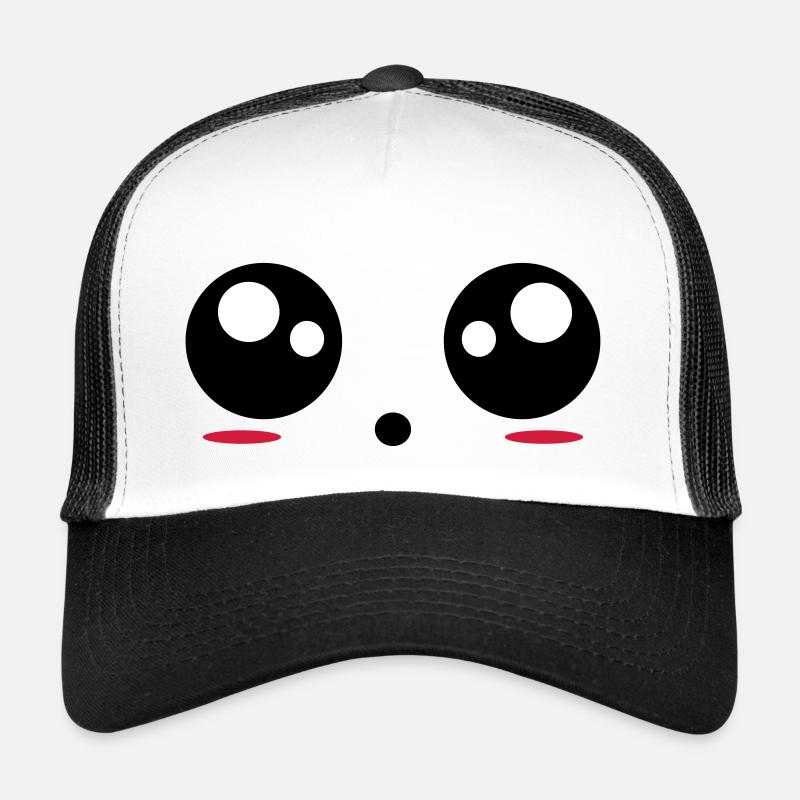 Augen - Trucker Cap - Weiß/Schwarz