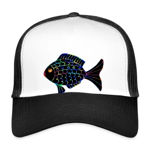 Passion Pêcheur - Motif Poisson - Casquette trucker