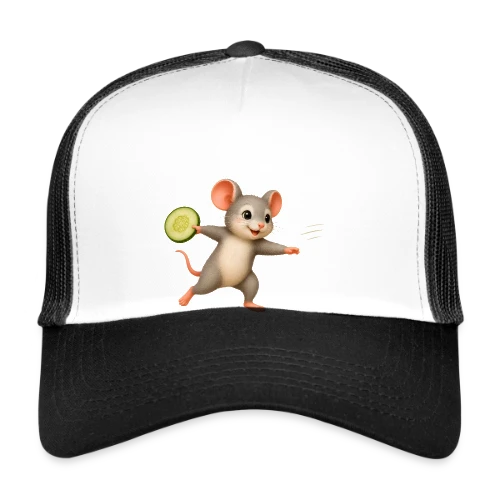 La Souris Frisbee et la Tranche de Concombre - Casquette trucker