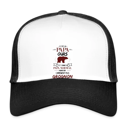 T-shirt Papa Ours Grognon - Casquette trucker