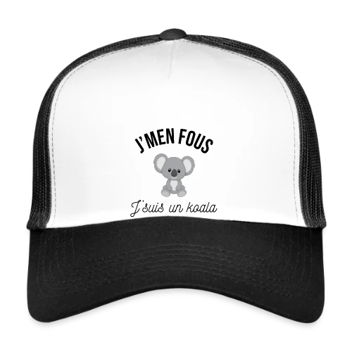 T-shirt "J'm'en Fous, J'suis un Koala" - Humour Décontracté - Casquette trucker