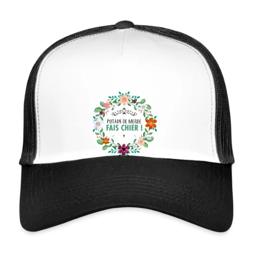 Coup de Gueule Fleuri - Casquette trucker