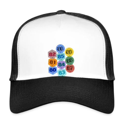 Vignette Auto Rétro Années 80 - Casquette trucker