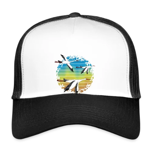 Cigogne Élégante - Casquette trucker
