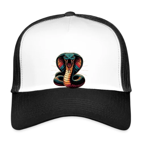 T-shirt Cobra Royal Éclatant : Style Dynamique et Vives Couleurs - Casquette trucker