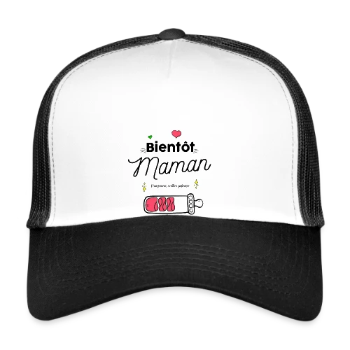 T-shirt Future Maman : Mon Cœur Bat Pour Deux - Casquette trucker